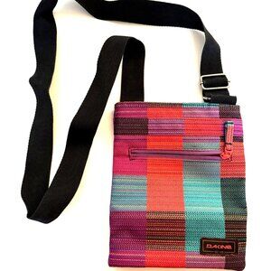 Dakine Jive Crossbody Plaid Red Teal Green Purple Bag Adjustable Strap Black